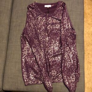 Purple and Silver Sweater